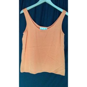 TPR Eleanor P Brenner Silk Orange Tank in Women